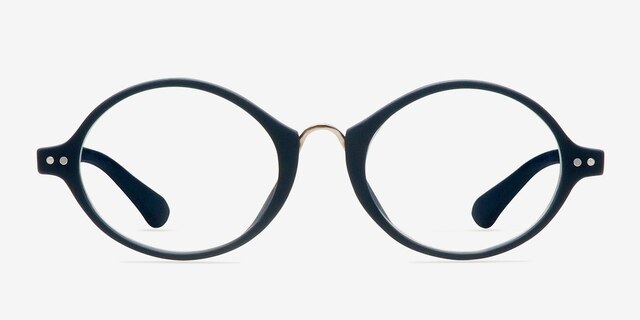 Artist Navy PlasticEyeglass Frames from EyeBuyDirect, Front View