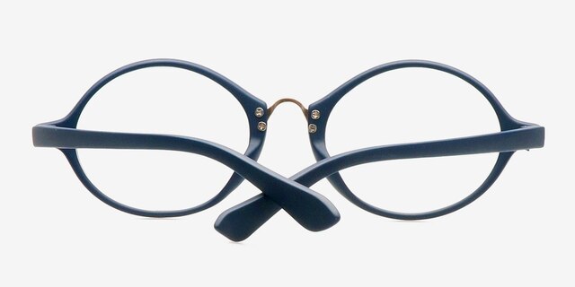 Artist Navy PlasticEyeglass Frames from EyeBuyDirect, Closed View