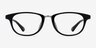 Newton Black PlasticEyeglass Frames from EyeBuyDirect, Front View