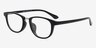 Newton Black PlasticEyeglass Frames from EyeBuyDirect, Angle View