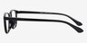 Newton Black PlasticEyeglass Frames from EyeBuyDirect, Side View