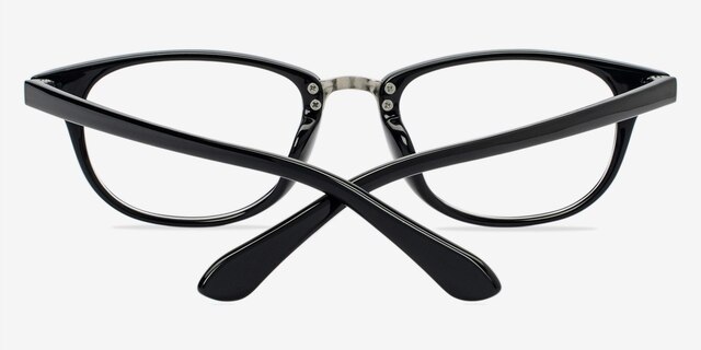 Newton Black PlasticEyeglass Frames from EyeBuyDirect, Closed View