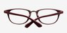 Newton Burgundy PlasticEyeglass Frames from EyeBuyDirect, Closed View