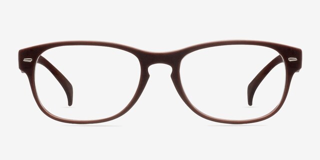 Echo Coffee PlasticEyeglass Frames from EyeBuyDirect, Front View