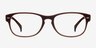 Echo Coffee PlasticEyeglass Frames from EyeBuyDirect, Front View