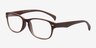 Echo Coffee PlasticEyeglass Frames from EyeBuyDirect, Angle View