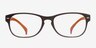 Echo Gray PlasticEyeglass Frames from EyeBuyDirect, Front View