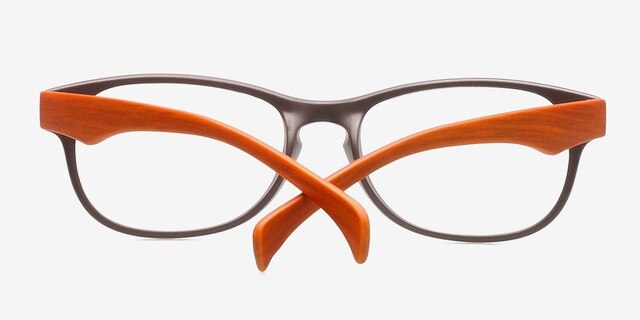Echo Gray PlasticEyeglass Frames from EyeBuyDirect, Closed View