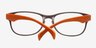 Echo Gray PlasticEyeglass Frames from EyeBuyDirect, Closed View