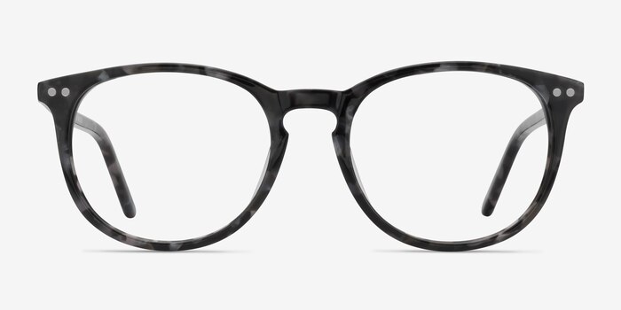 Fiction Gray/Floral Acétate Montures de lunettes de vue d'EyeBuyDirect