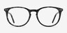 Fiction Gray & Floral AcétateMontures de lunettes de vue d'EyeBuyDirect, Vue de Face