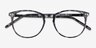 Fiction Gray & Floral AcétateMontures de lunettes de vue d'EyeBuyDirect, Vue Rapprochée