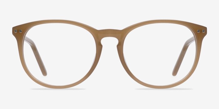 Fiction Taupe Acetate Eyeglass Frames from EyeBuyDirect
