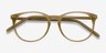 Fiction Taupe AcetateEyeglass Frames from EyeBuyDirect, Closed View