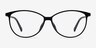 Adore Matte Black AcetateEyeglass Frames from EyeBuyDirect, Front View