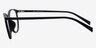 Adore Matte Black AcetateEyeglass Frames from EyeBuyDirect, Side View