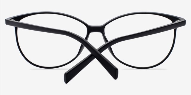 Adore Matte Black AcetateEyeglass Frames from EyeBuyDirect, Closed View
