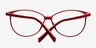 Adore Matte Burgundy AcétateMontures de lunettes de vue d'EyeBuyDirect, Vue Rapprochée