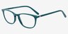 Valentin Vert AcétateMontures de lunettes de vue d'EyeBuyDirect, Vue d'Angle