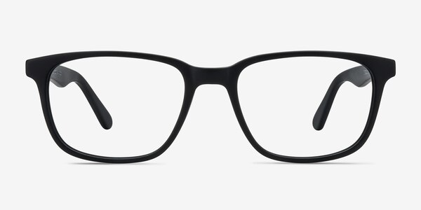 Bristol Matte Black Acétate Montures de lunettes de vue