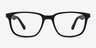 Bristol Matte Black AcetateEyeglass Frames from EyeBuyDirect, Front View