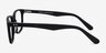 Bristol Matte Black AcetateEyeglass Frames from EyeBuyDirect, Side View