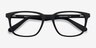 Bristol Matte Black AcetateEyeglass Frames from EyeBuyDirect, Closed View