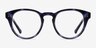 Twist Navy AcetateEyeglass Frames from EyeBuyDirect, Front View