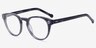 Twist Navy AcetateEyeglass Frames from EyeBuyDirect, Angle View