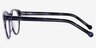 Twist Navy AcetateEyeglass Frames from EyeBuyDirect, Side View