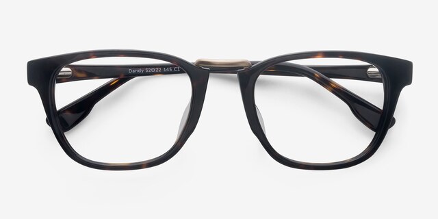 Dandy Écailles AcétateMontures de lunettes de vue d'EyeBuyDirect, Vue Rapprochée