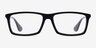 Madison Matte Black AcetateEyeglass Frames from EyeBuyDirect, Front View