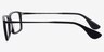 Madison Matte Black AcetateEyeglass Frames from EyeBuyDirect, Side View