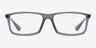 Madison Matte Gray AcétateMontures de lunettes de vue d'EyeBuyDirect, Vue de Face