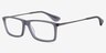 Madison Matte Gray AcétateMontures de lunettes de vue d'EyeBuyDirect, Vue d'Angle