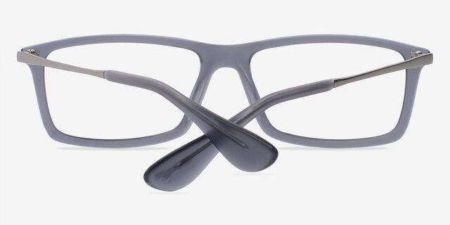 Madison Matte Gray AcétateMontures de lunettes de vue d'EyeBuyDirect, Vue Rapprochée