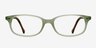 Sylvia Matte Green AcetateEyeglass Frames from EyeBuyDirect, Front View