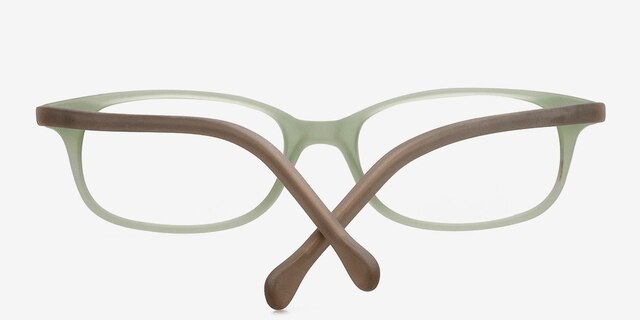 Sylvia Matte Green AcetateEyeglass Frames from EyeBuyDirect, Closed View