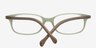 Sylvia Matte Green AcetateEyeglass Frames from EyeBuyDirect, Closed View