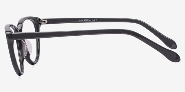 Pola Gray AcetateEyeglass Frames from EyeBuyDirect, Side View