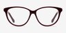 Pola Burgundy AcetateEyeglass Frames from EyeBuyDirect, Front View