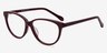 Pola Burgundy AcetateEyeglass Frames from EyeBuyDirect, Angle View
