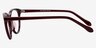 Pola Burgundy AcetateEyeglass Frames from EyeBuyDirect, Side View