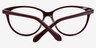 Pola Burgundy AcetateEyeglass Frames from EyeBuyDirect, Closed View