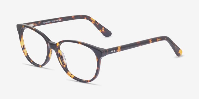 Hepburn Tortoise AcetateEyeglass Frames from EyeBuyDirect, Angle View