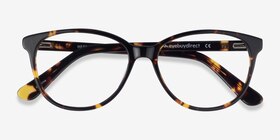 Hepburn Écailles Acétate Montures de lunettes de vue d'EyeBuyDirect, Vue Rapprochée