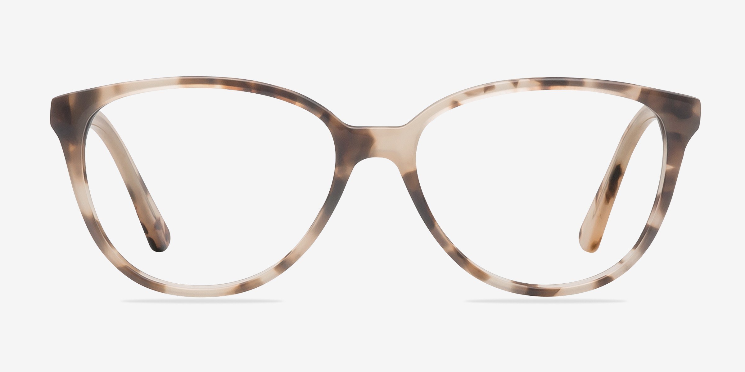 Hepburn - Luxurious Ivory Tortoise Glasses | EyeBuyDirect