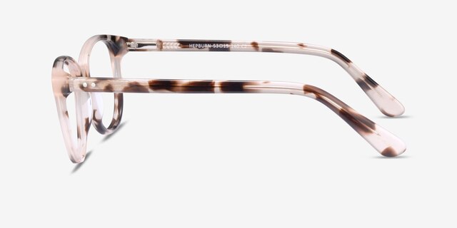 Hepburn Ivory & Tortoise AcétateMontures de lunettes de vue d'EyeBuyDirect, Vue de Côté