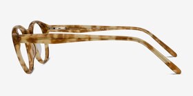 Jade Écailles Acétate Montures de lunettes de vue d'EyeBuyDirect, Vue de Côté