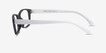 Danny Black & White PlasticEyeglass Frames from EyeBuyDirect, Side View